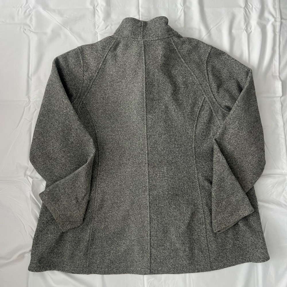 Athleta Stroll Fleece Full Zip Jacket Heather Gray Size 2X Lightweight - Picture 8 of 8